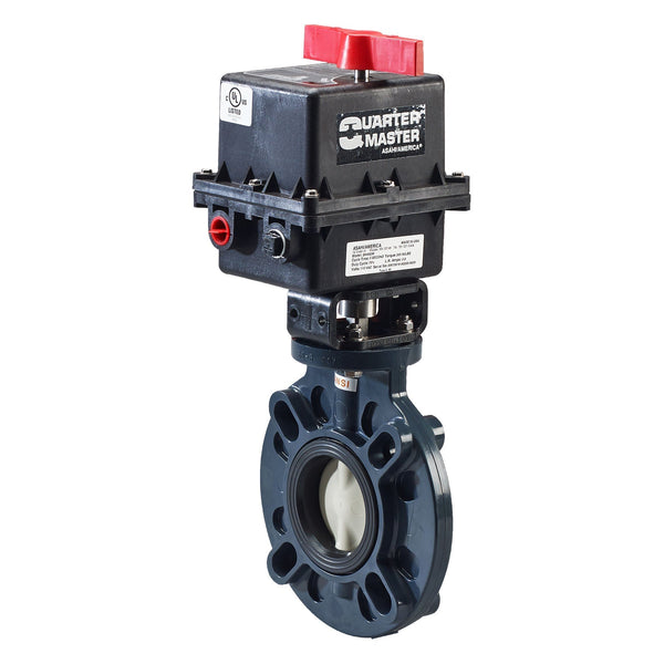 Asahi PVC Series 94 Electric Actuated Butterfly Valve 1-1/2 to 4 in.