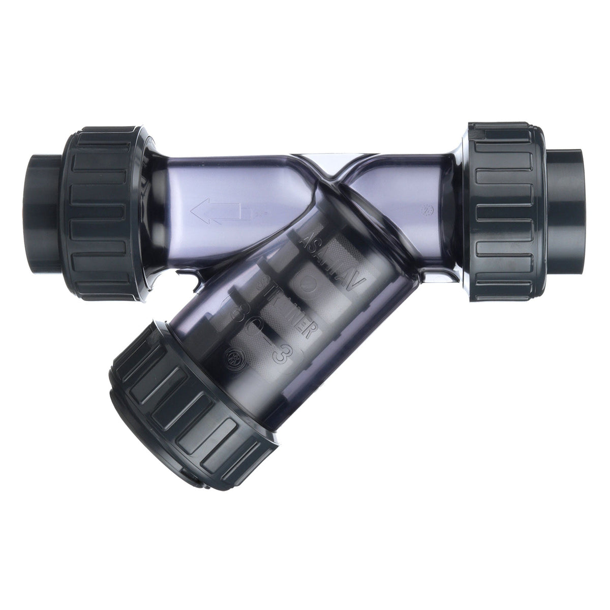 【N.IWA】 Clear PVC, Y Sediment Strainer, 1/2 in. to 4 in. Sizes