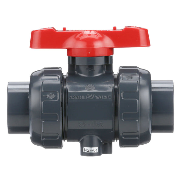 Asahi PVC Type-21 Ball Valve with Vent Hole 1/2 to 3 in.
